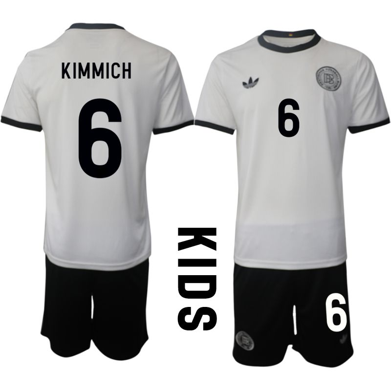 Youth 2025-2026 Season Germany home white 6 Soccer Jersey